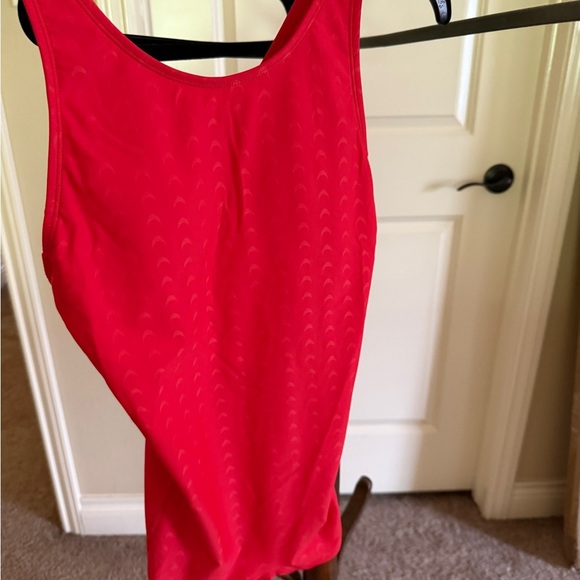 Athletic Girls' One Piece Swimsuit, Infinity Splice Thick Strap Bathing Suit- 14 - Picture 3 of 8